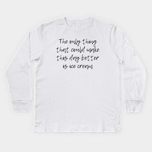 Ice Cream Kids Long Sleeve T-Shirt